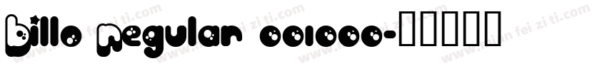 Billo Regular 001000字体转换